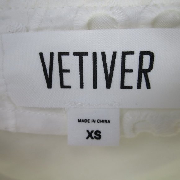 Vetiver Halcyon White Eyelet Wide Leg Jumpsuit Size XS - Picture 12 of 16